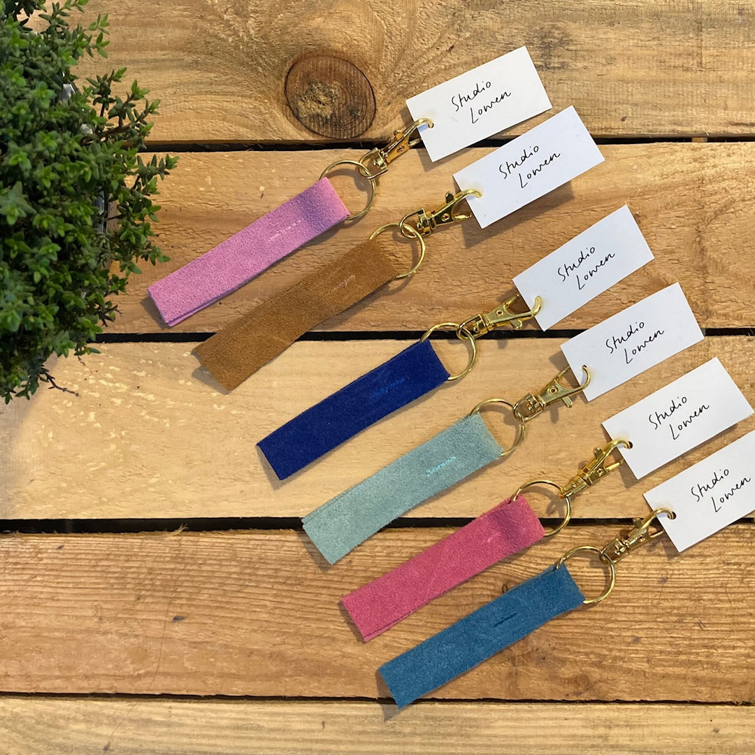 Suede Keyring