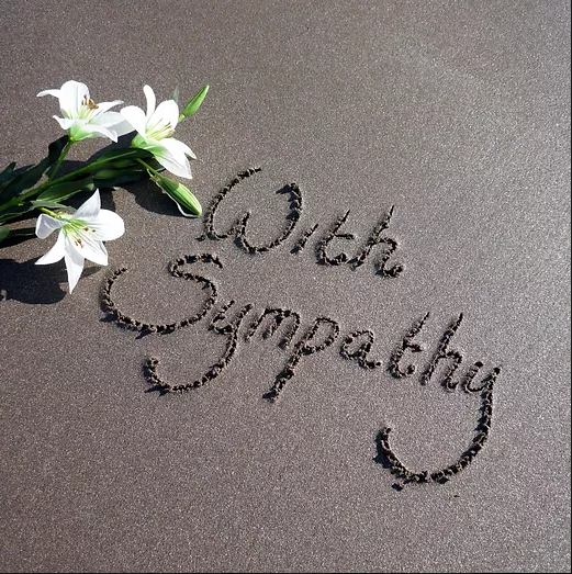 With Sympathy Card