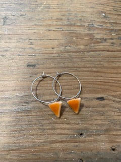 Ceramic Triangle Hoop