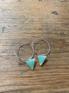 Ceramic Triangle Hoop