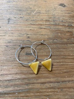 Ceramic Triangle Hoop