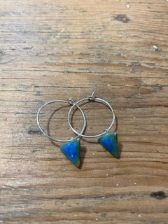 Ceramic Triangle Hoop