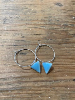 Ceramic Triangle Hoop