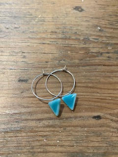 Ceramic Triangle Hoop