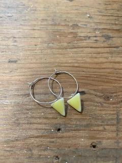 Ceramic Triangle Hoop