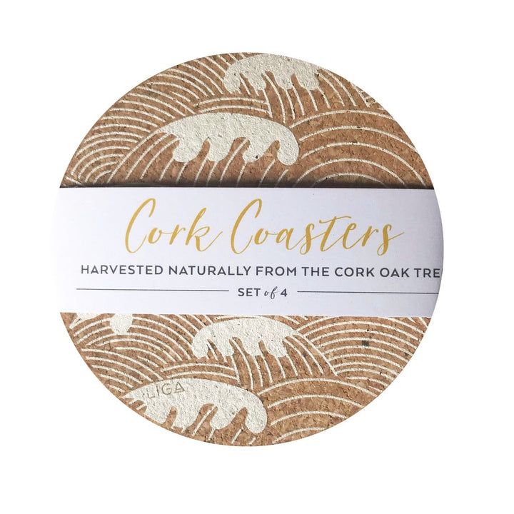 Cork Mat Sets by Liga - Coaster Sets S/4