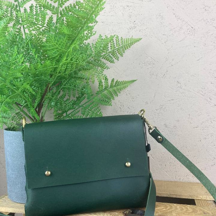 Oiled Leather Crossbody Bag