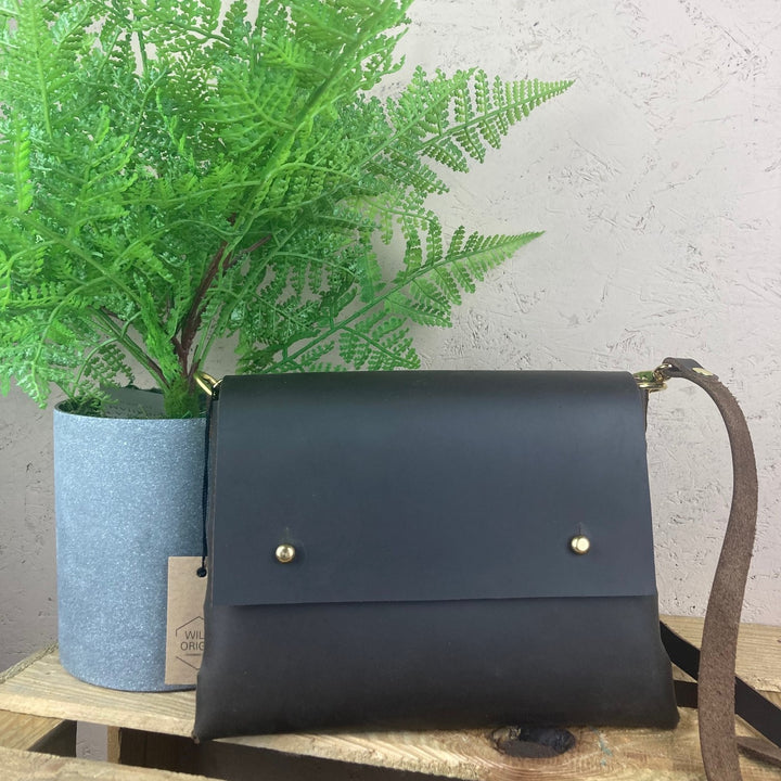 Oiled Leather Crossbody Bag