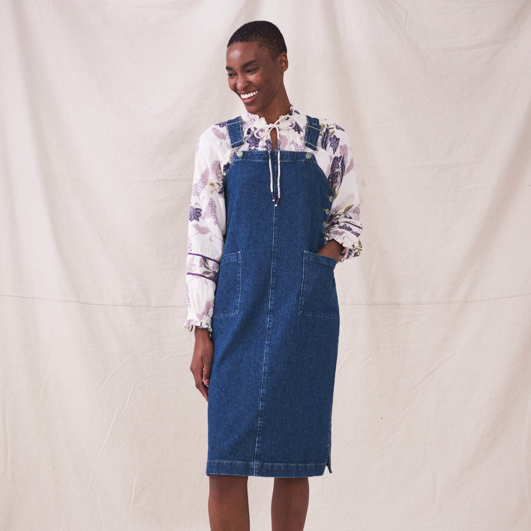 Willow Denim Midi Pinny