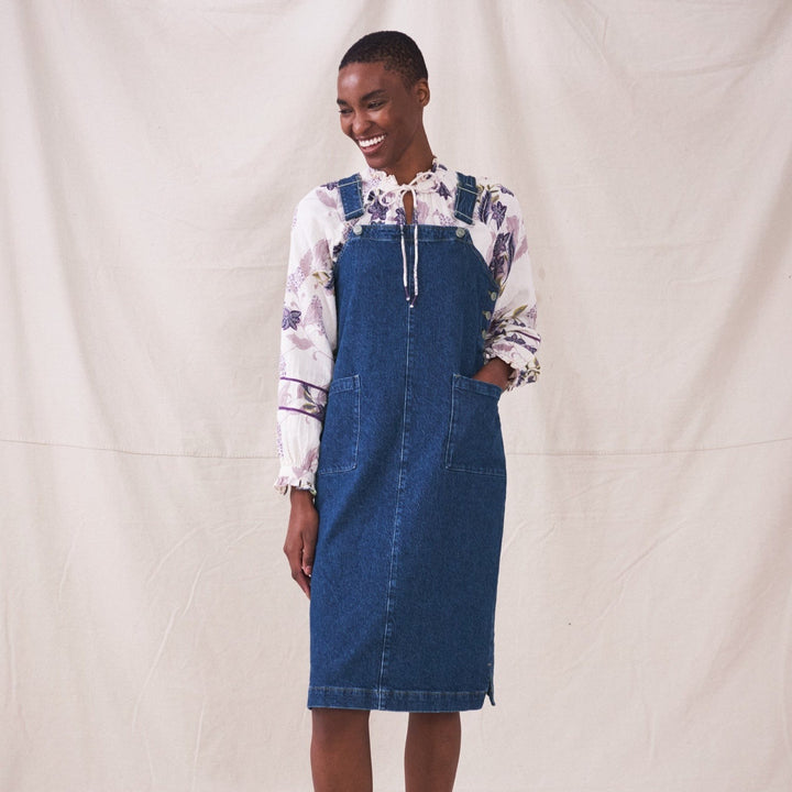 Willow Denim Midi Pinny