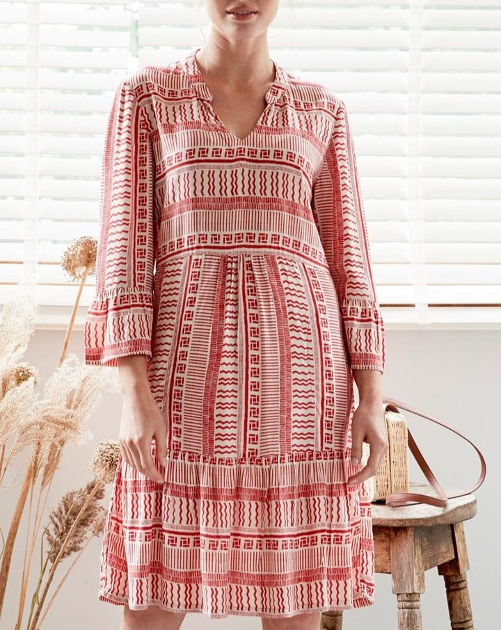 Zen Tunic Dress - Pomegranate Red